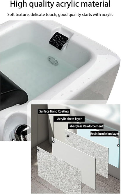 Portable Acrylic Foot Spa Bathtub – Home Pedicure & Relaxation Spa