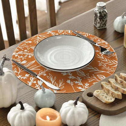Pumpkin & Eucalyptus Fall Table Runner – Thanksgiving Table Décor