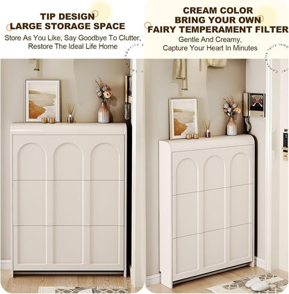 Tall Entryway Storage Cabinet – Multi-Compartment Home Organizer