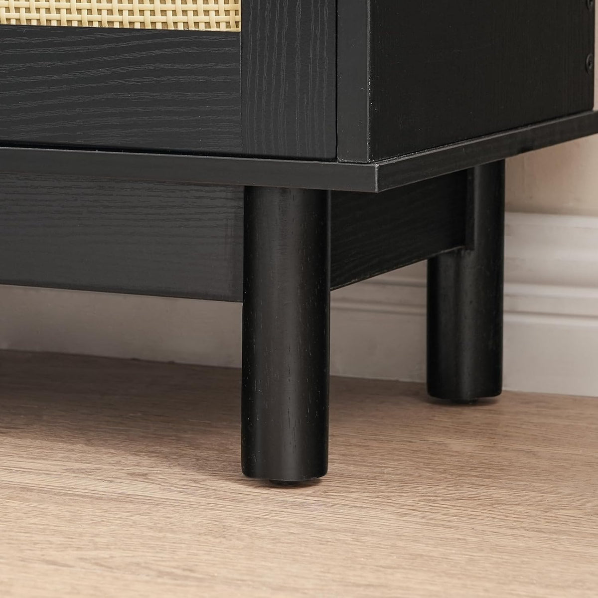 Rattan Style Shoe Storage Bench – Entryway Storage & Seating