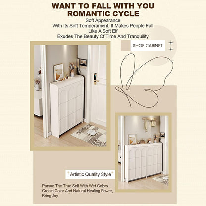 Tall Entryway Storage Cabinet – Multi-Compartment Home Organizer