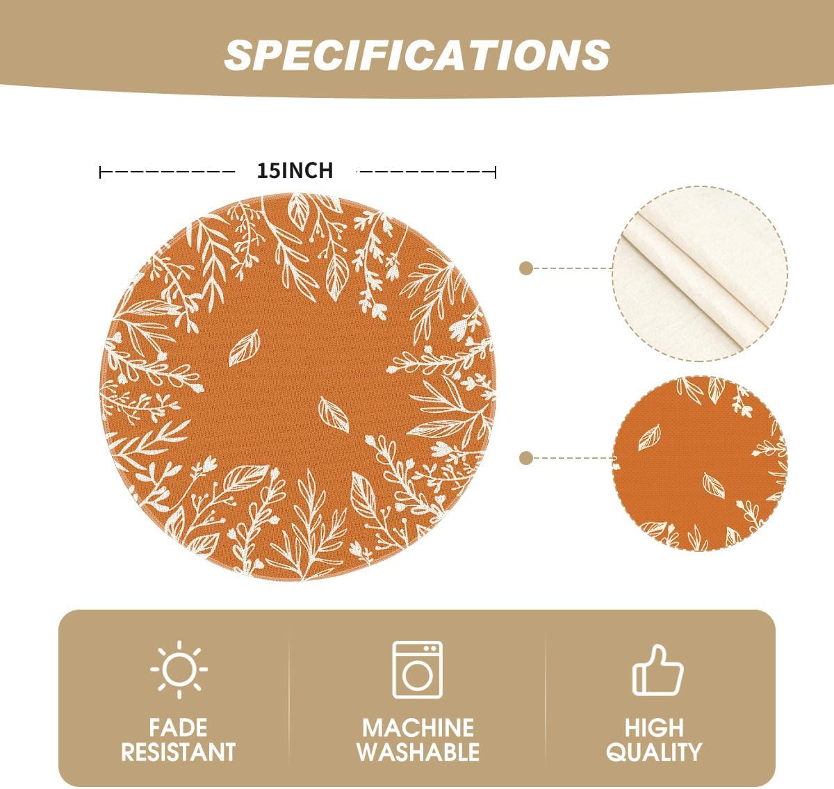 Pumpkin & Eucalyptus Fall Table Runner – Thanksgiving Table Décor