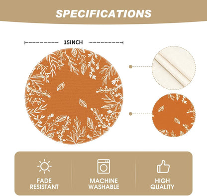 Pumpkin & Eucalyptus Fall Table Runner – Thanksgiving Table Décor