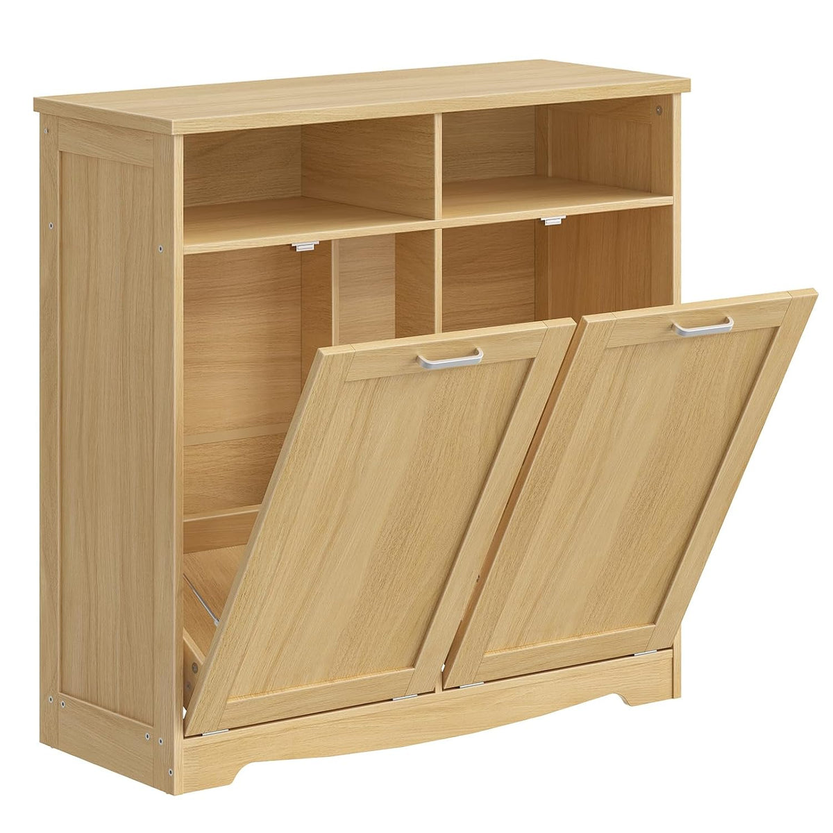 Hidden Tilt-Out Trash Can Cabinet – Farmhouse Kitchen Storage Organizer