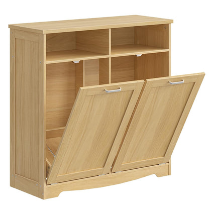 Hidden Tilt-Out Trash Can Cabinet – Farmhouse Kitchen Storage Organizer