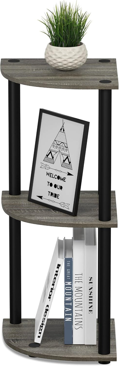 3-Tier Corner Display Shelf – Space-Saving Storage Rack
